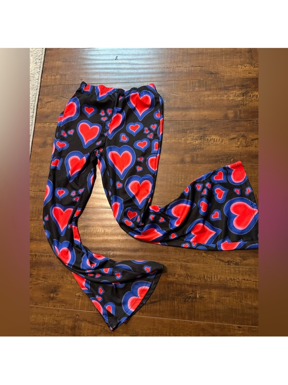 Vibrant Heart Flare Pants